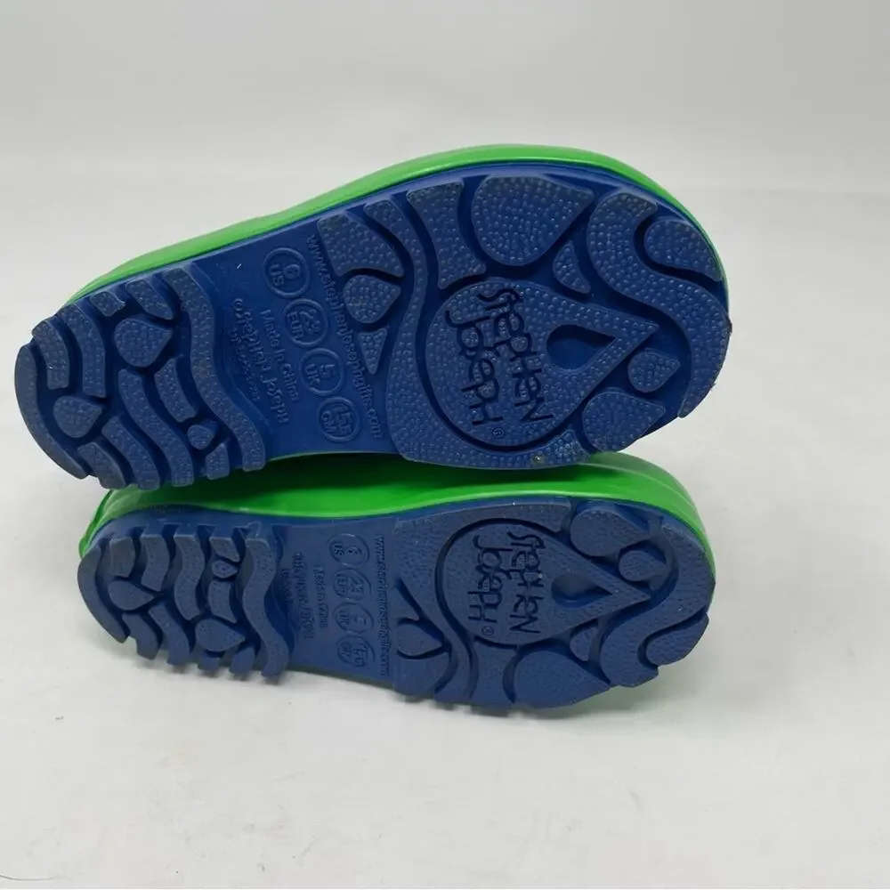 Stephen Joseph Blue Vehicle Print Kid's Rain Boots 6